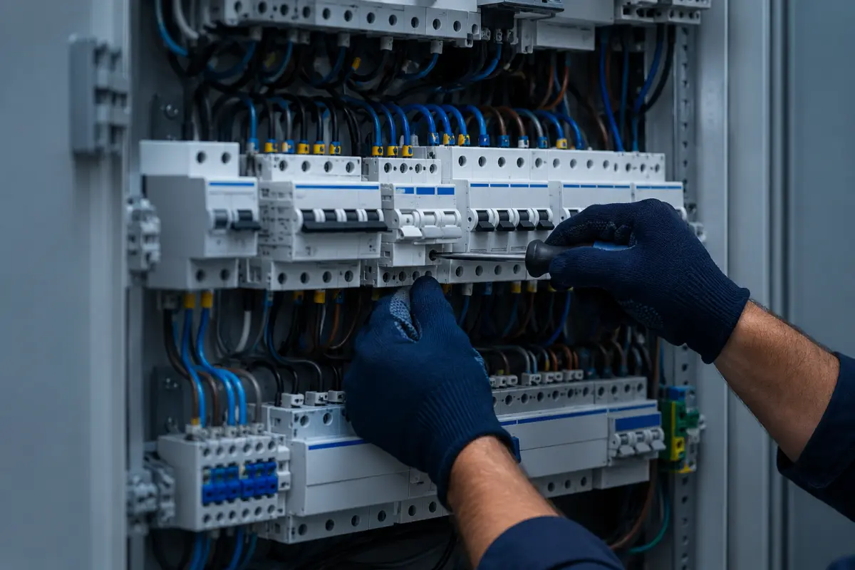 Cuadro eléctrico de distribución y protección