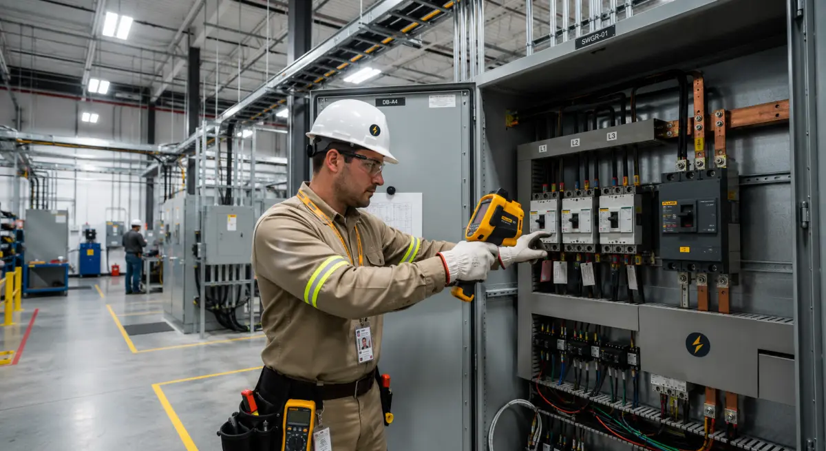 Mantenimiento eléctrico preventivo en empresa